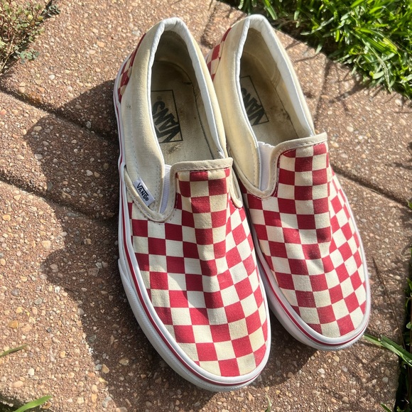 Red Checkered Vans - Picture 4 of 4